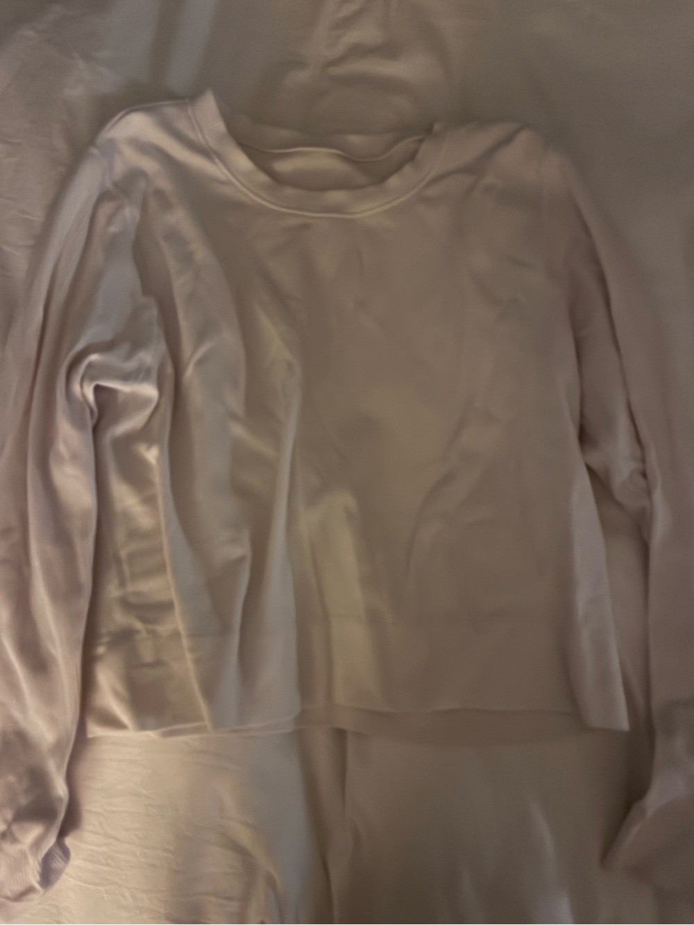 DSG Long Sleeve Crewneck Top in Pale Pink
